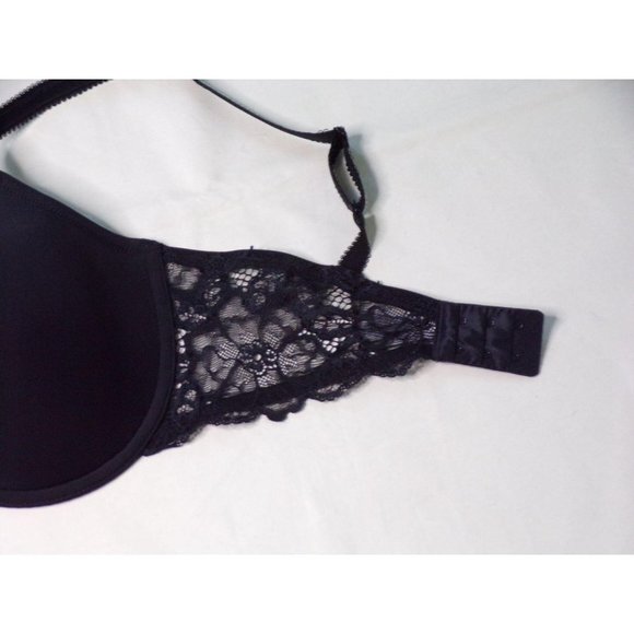 WACOAL French Garden Seamless Underwire T-Shirt Bra #85340 Black 36D NEW - Picture 7 of 8